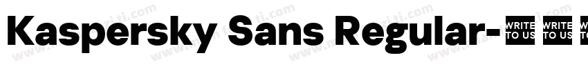 Kaspersky Sans Regular字体转换